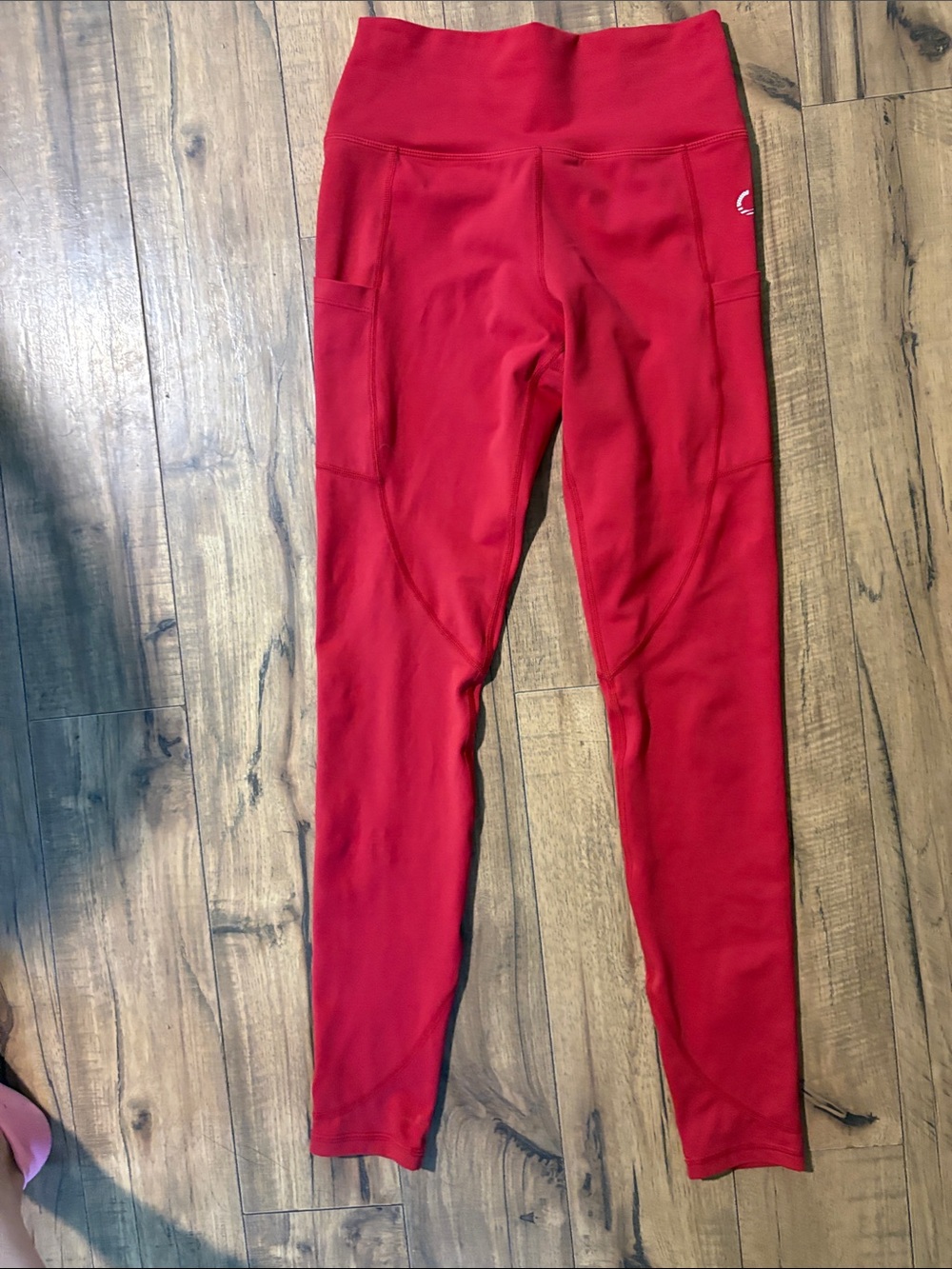NWOT Curves N Combatboots compression red leggings size medium. SWEAT PROOF!!